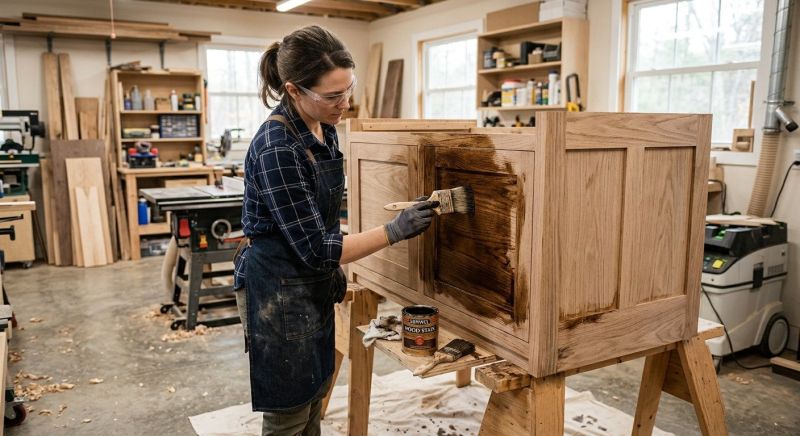 Built In Cabinetry Staining in Muncie, IN